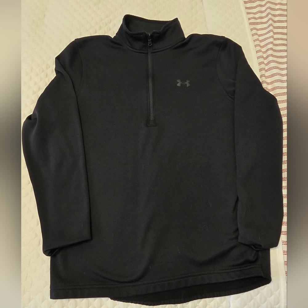 Under Armour Men's Black Performance Cold Gear Quarter Zip